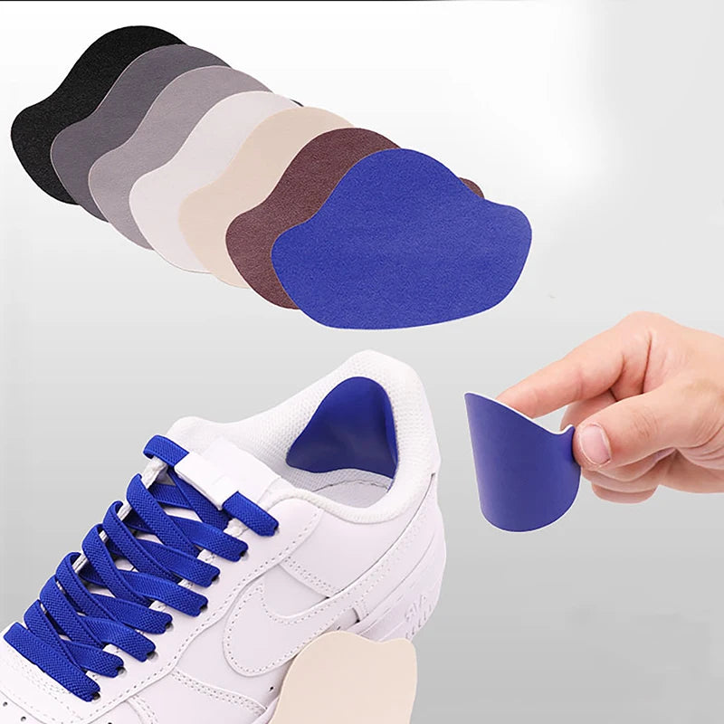 6PCS Self Adhesive Repair Patch For Shoes Heel Wear Hole Sports Shoes Back Pad Anti Wear Washable Patch Vue