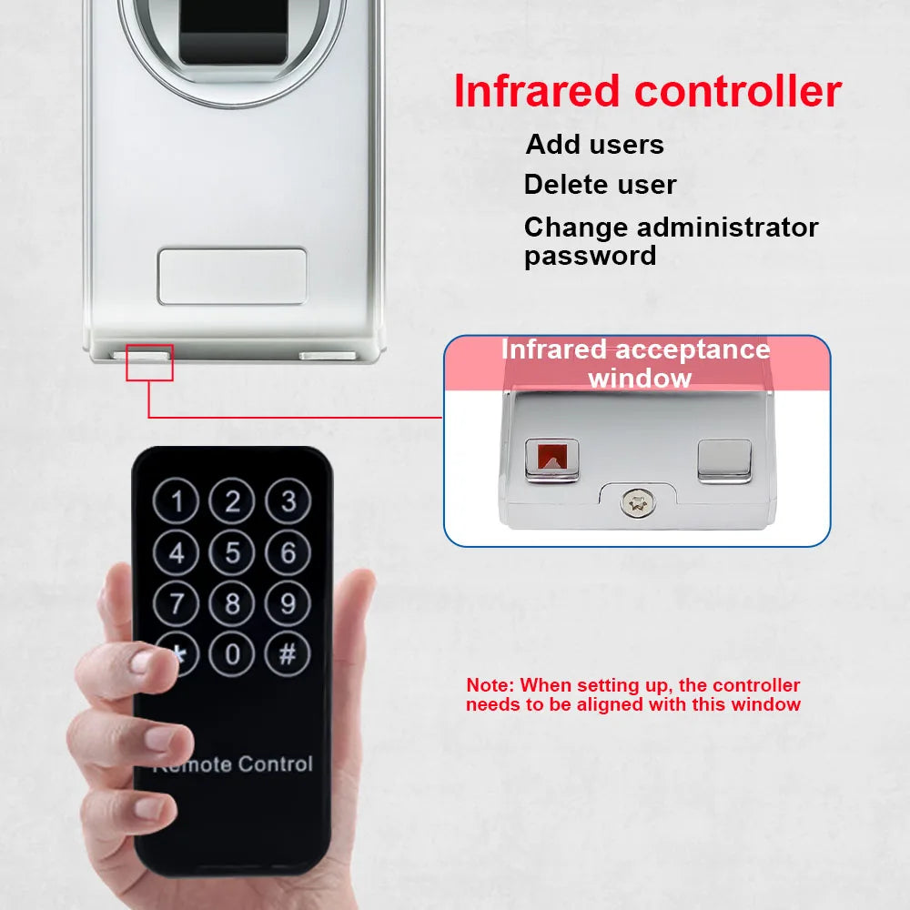 IP65 Waterproof RFID 125khz Biometrics Fingerprint Access Controler 2000 card User 1000 Finger Door Access Control Reader Opener Vue