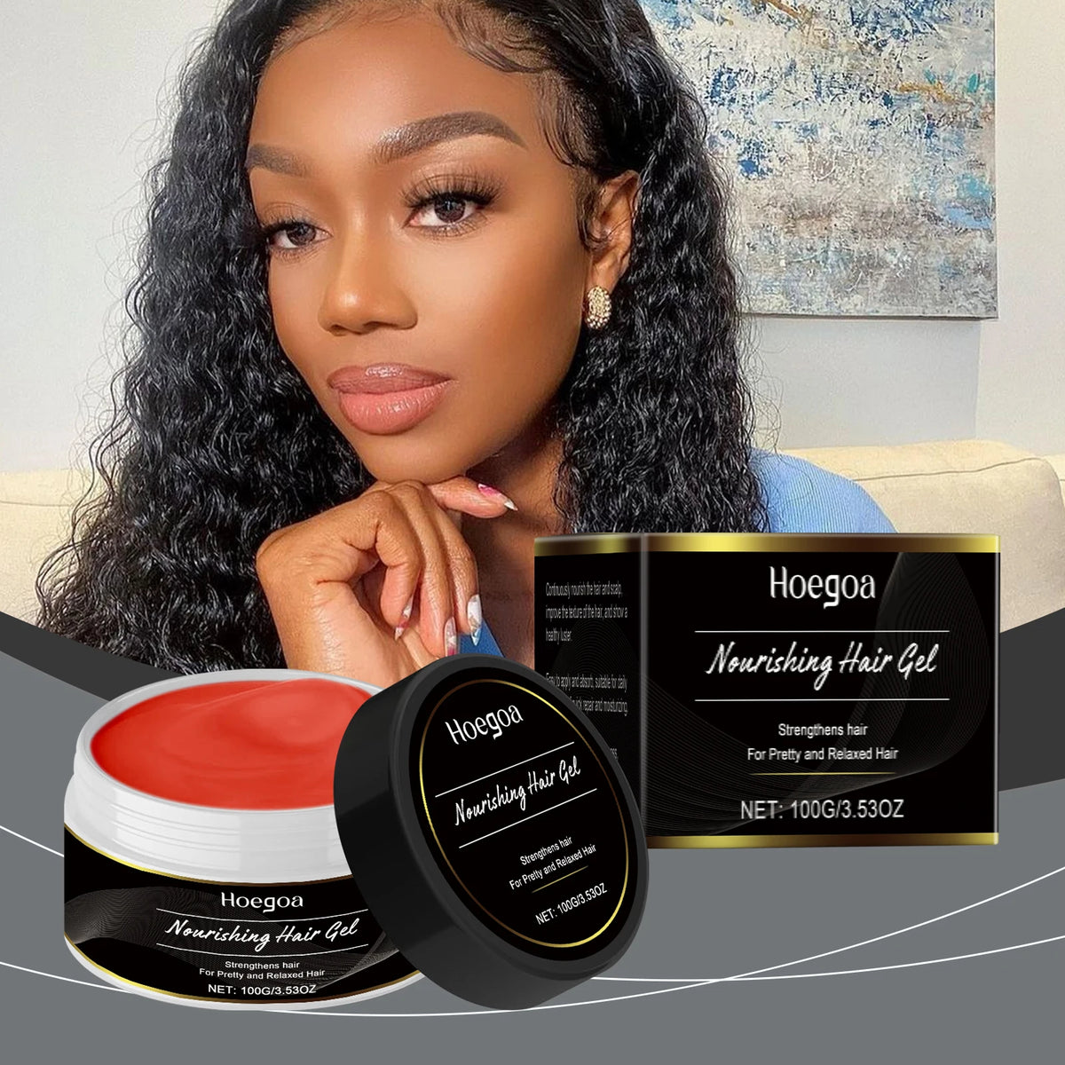 Moisturizing Hair Gel: Repairs Dry and Frizzy Hair, Offers Lightweight Freshness, and Leaves Hair Smooth Vue Default Title