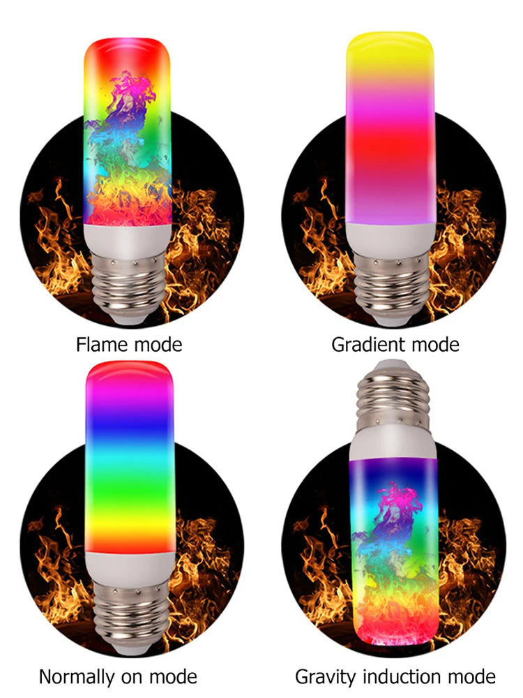 E27/E26 LED Flame Effect Bulb | Flickering Atmosphere Light LED Flame Bulb Vue