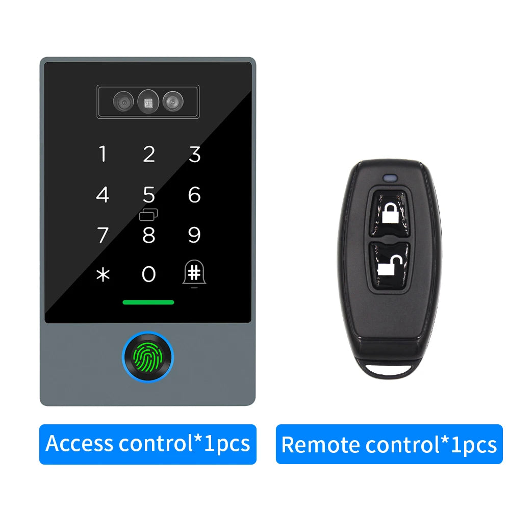 TTLOCK Home Security Visual Intercom Face Recognition Fingerprint WiFi Intelligent 13.5Hz Waterproof IP67 Access Control Vue K3D R1 remote