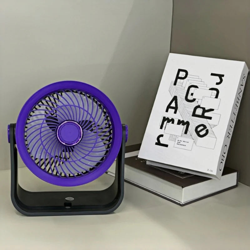 USB Desktop Fan with Aromatherapy Box – 5-Speed, 360° Rotation Desktop Aromatherapy Fan Vue