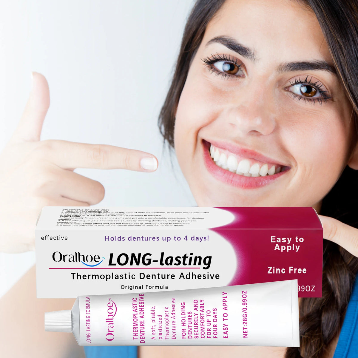Thermoplastic Denture Adhesive Long-lasting Denture Fixing Adhesive Improve Comfort Denture Care Products Odontologia Vue