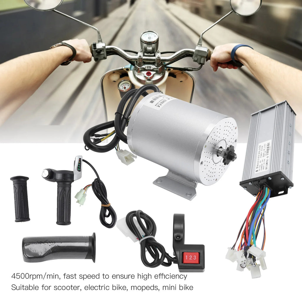 Electric Motor 48V 2000W Brushless Motor Controller Reverse Twist Throttle Gear Kit Electric Scooter Motor 48V 2000W Vue