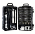 Precision Screwdriver 115 In 1 Set Magnetic Mini Screw Nuts Bits WEEKS Multifunction Repair Tools Kit Household Vue black