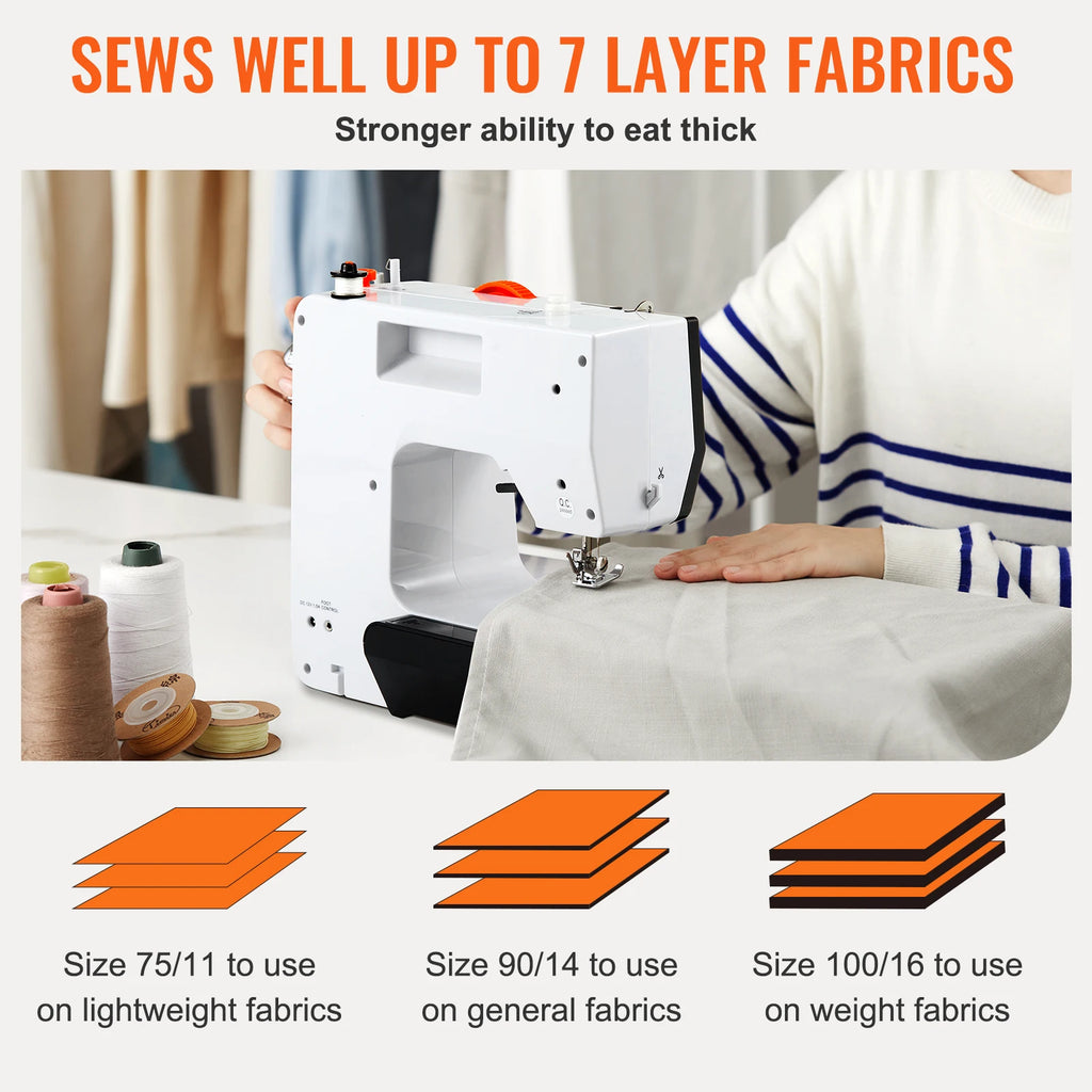 Portable Sewing Machine 38 Stitches, Extension Table & 42pc Kit Portable Sewing Machine Vue