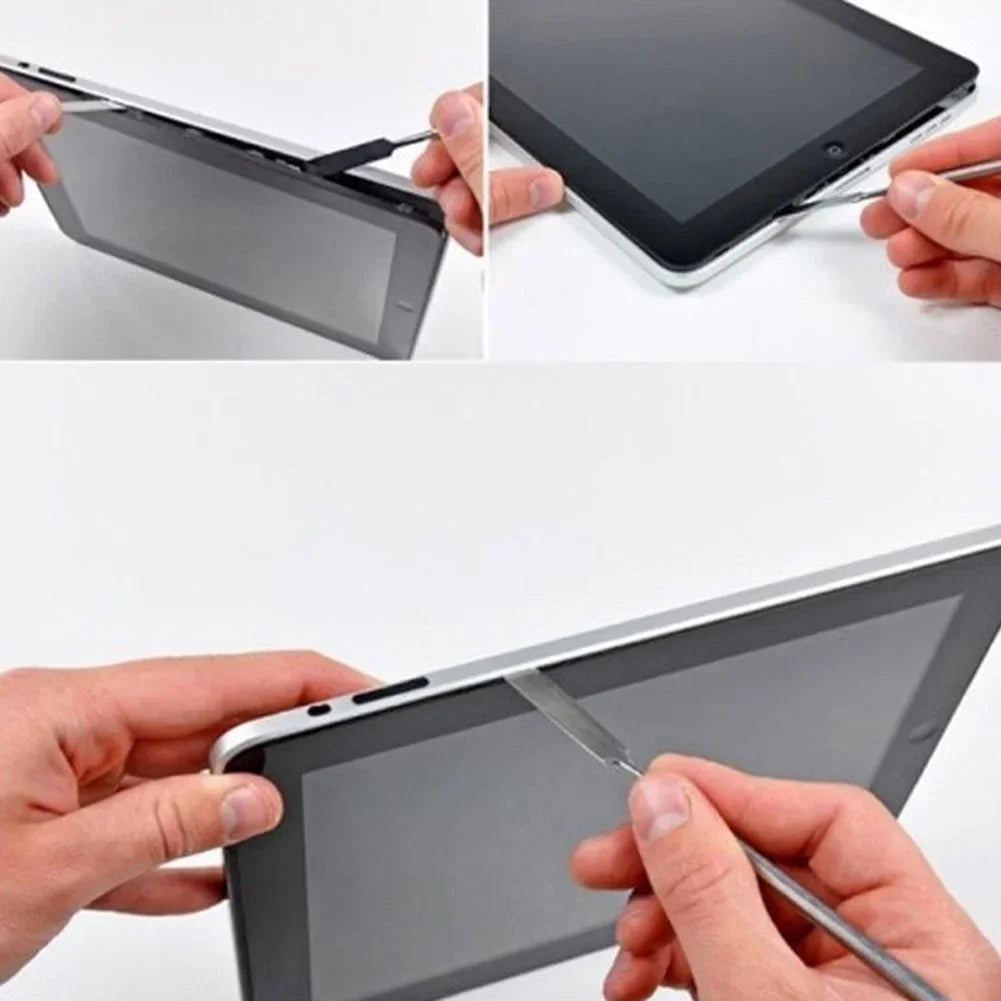 3PCS Repair Opening Pry Hand Tool Kit Blade Smart Phone Tablet PC Metal Spudger Disassemble Tools Set Vue