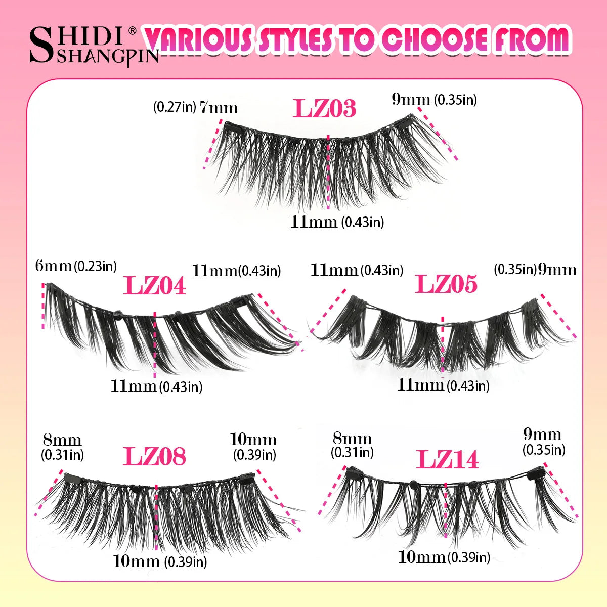 Manga Magnetic Eyelashes Reusable Cat Eye Magnetic Lashes Sensitive Eye Friendly Natural Curler Cosplay False Lashes Makeup Tool Vue