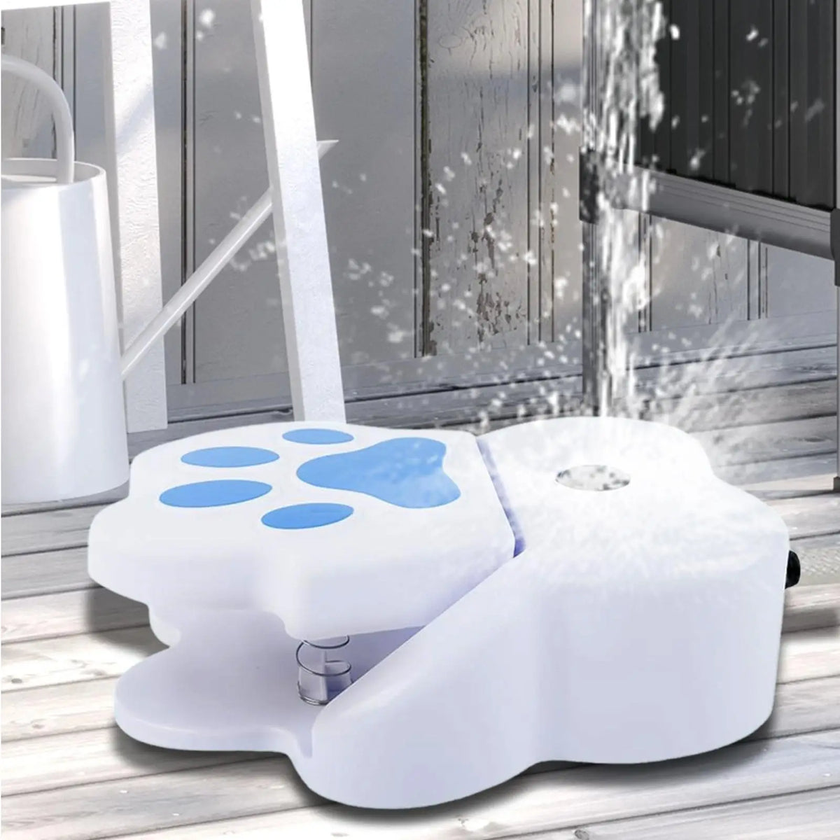 Step On Dog Drinking Fountain, Safe Interactive Puppy Water Spray Toy, Outdoor Pet Water Supply for Garden Yard & Patio Vue