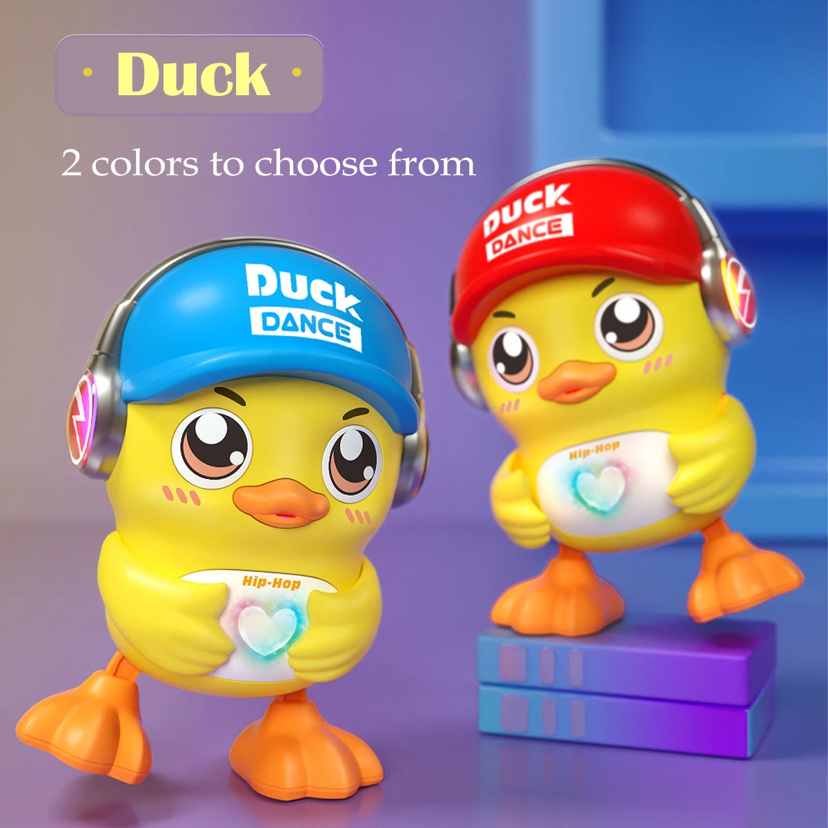 Cute Animals Electronic Toy, Owl Duck Pet with Music Light Dancing Adjustable Volume Moving Robot Mode for Children Vue