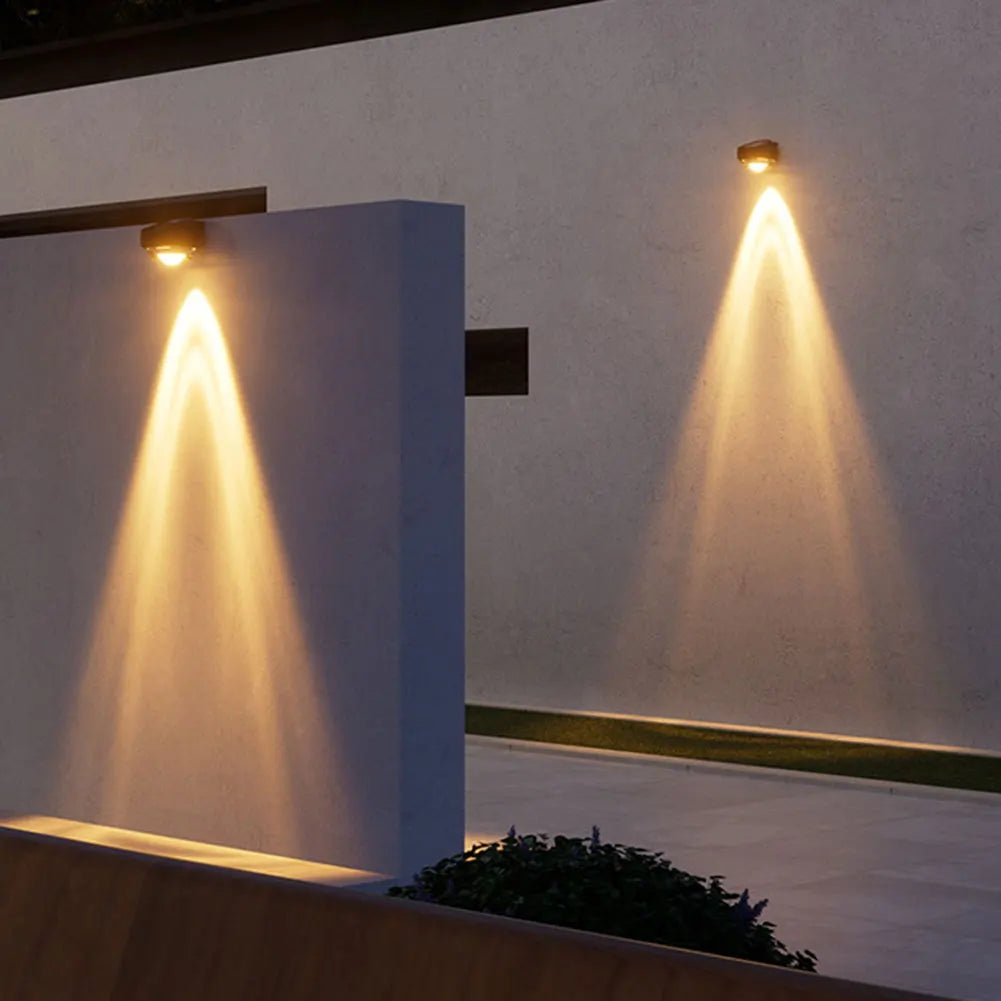 1-5pcs Rainproof Solar Wall Lights IP65 Waterproof Outdoor LED Wash Light for Courtyard Garden Balcony Patio Decoration Vue