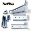 Sturdy Material Door Closer Mounting Bracket Stable Support Reliable Performance Repair Kit Durable Material Vue White 13-9-3.5cm