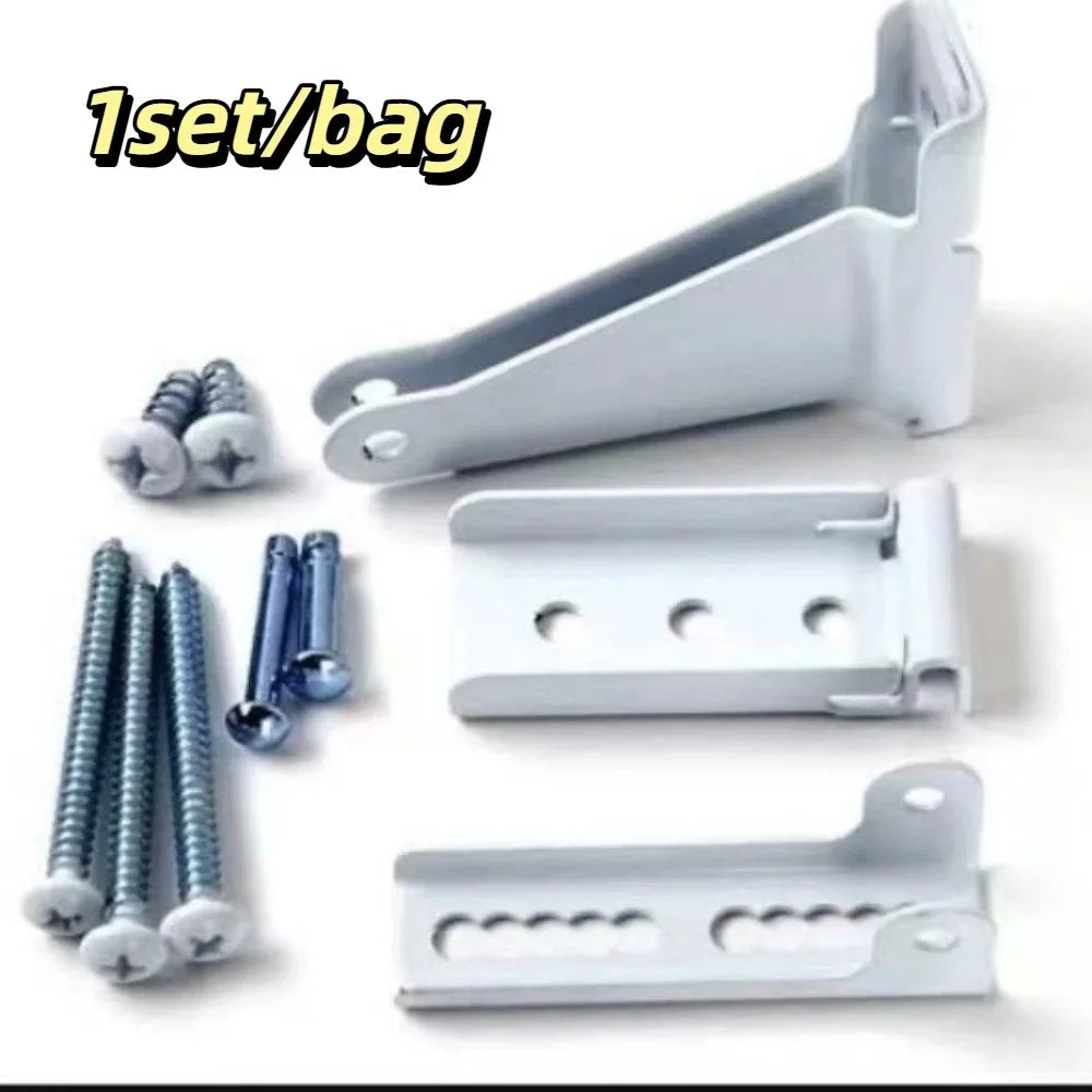 Sturdy Material Door Closer Mounting Bracket Stable Support Reliable Performance Repair Kit Durable Material Vue White 13-9-3.5cm