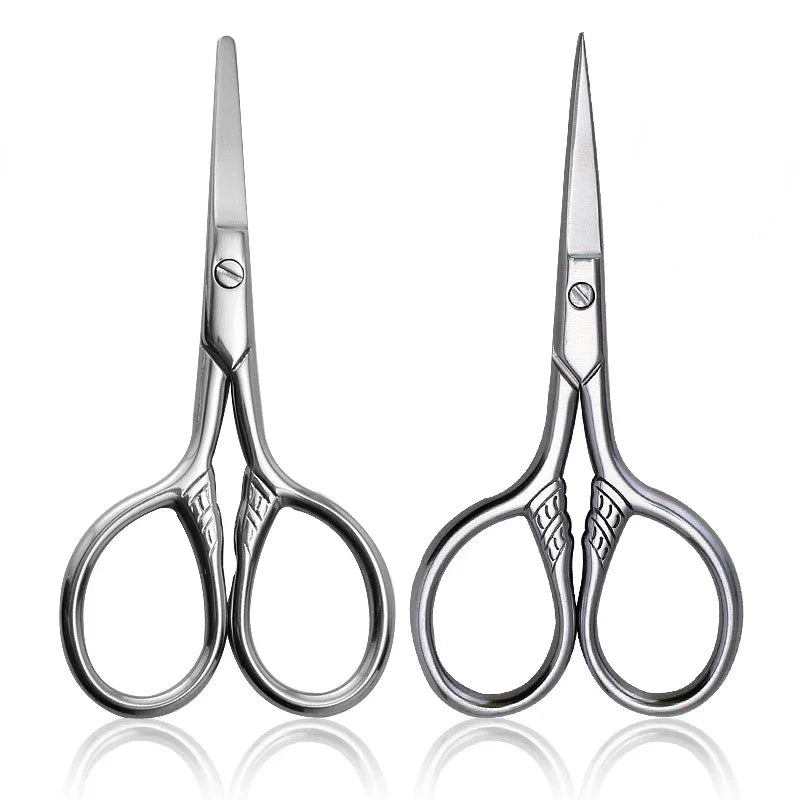 1Pcs Eyebrows For Manicure Grooming Nail Scissors Stainless Steel Small Makeup Cuticle Beard And Mustache Trimmer Nose Hair Tool Vue