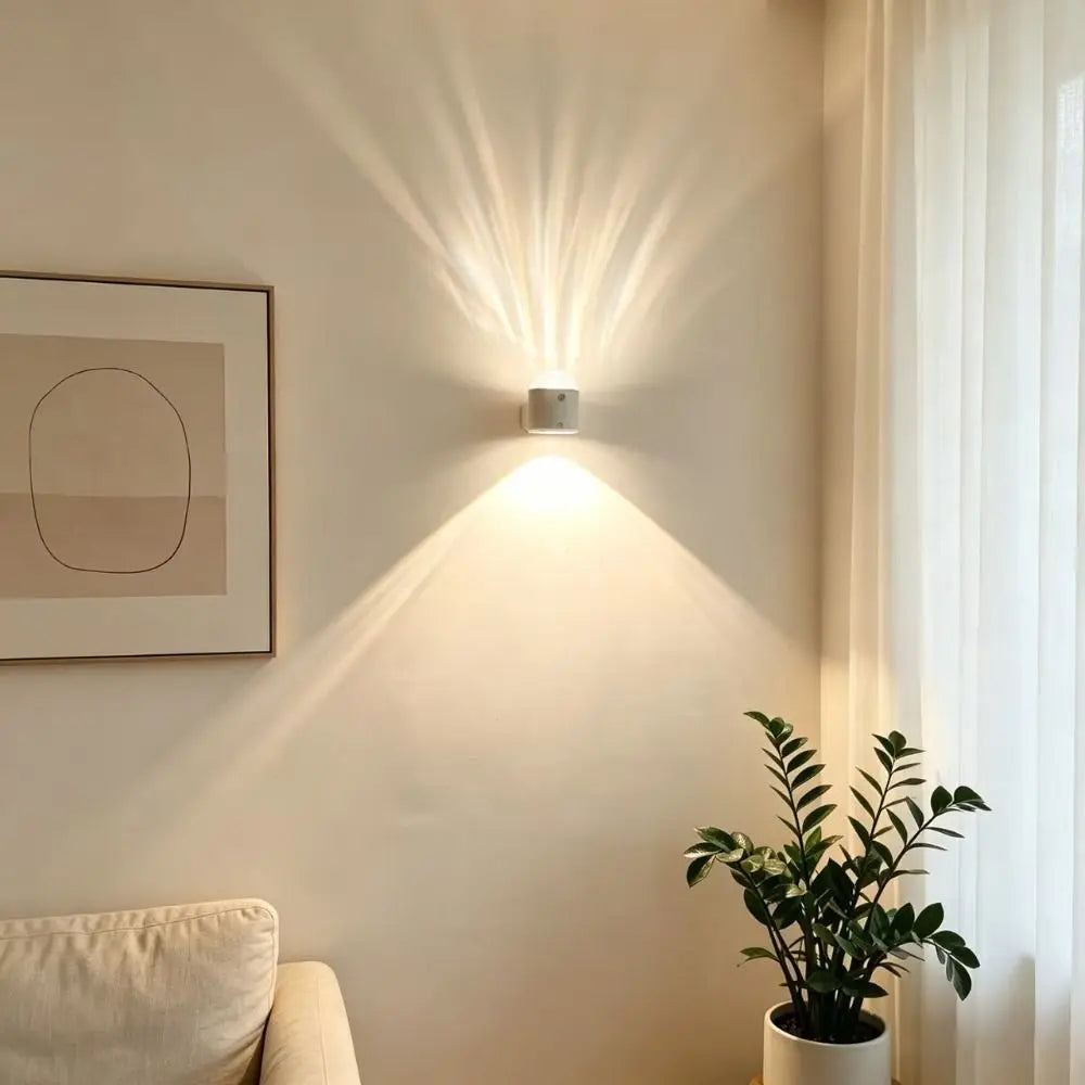 No Wiring Rechargeable Spotlight No Drilling Wireless Remote Magnetic Wall Lamp Rechargeable Hill Shape Ambient Night Light Vue