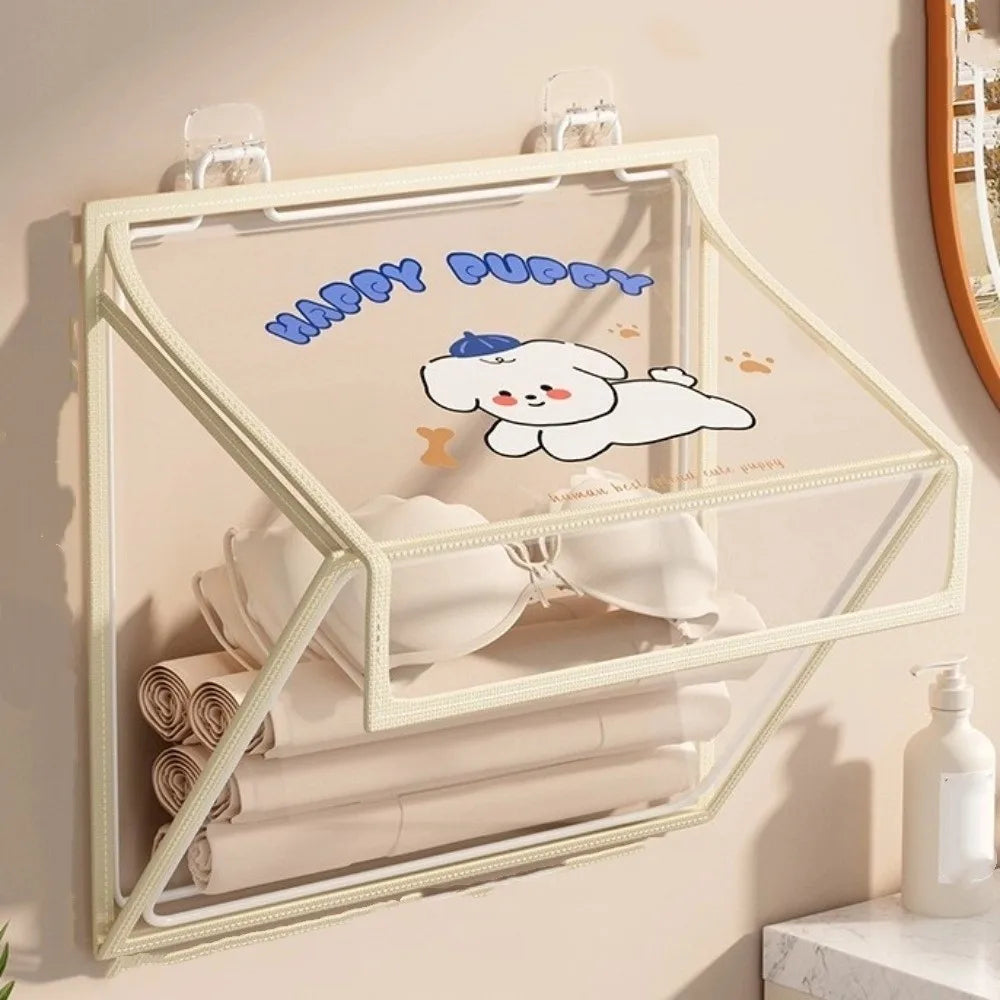Portable Waterproof Bathroom Storage Bag Moisture-proof Transparent Clothes Change Bag Plastic Folding Folding Storage Bag Home Vue