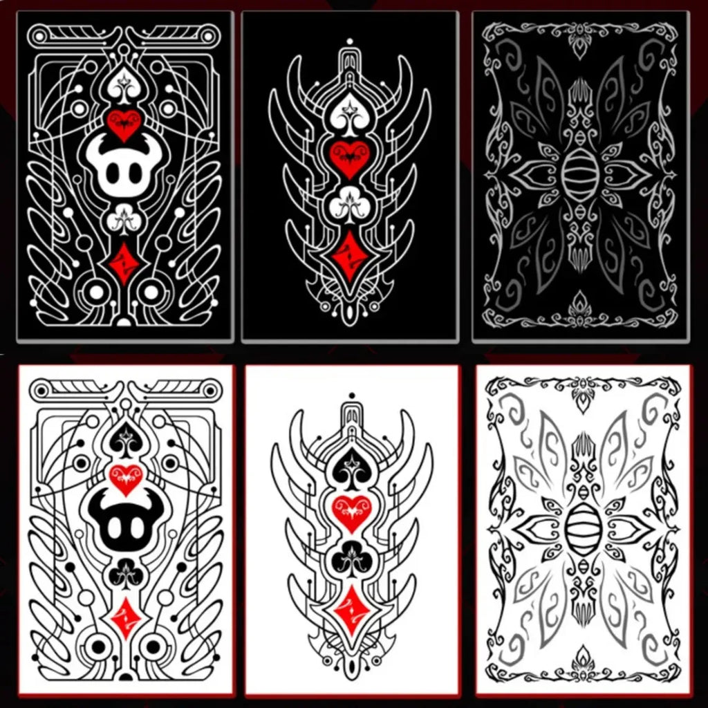 2pcs Hollow Knight Standard Poker Card Black White Playing Card Game Card Group Portable Creative Board Friend's party Game Toys Vue