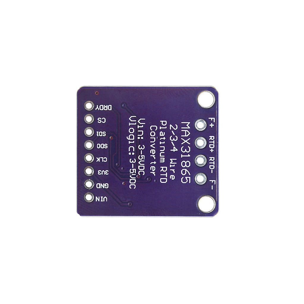 MAX31865 PT100 PT1000 RTD-to-Digital Converter Temperature Sensor Module Kit High Precision Thermocouple Sensor Amplifier Module Vue