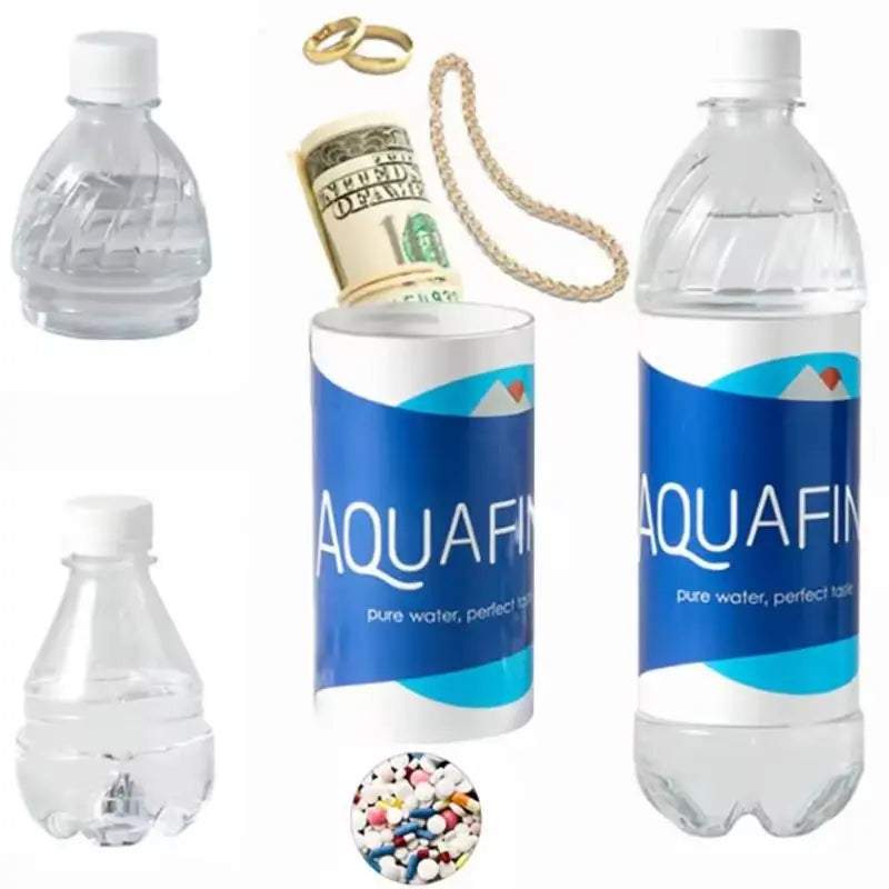 Portable Creative Fake Mineral Water Bottle Stash Hidden Container Sight Secret Security Hide Cash Pills Travel Outdoor Safe Box Vue