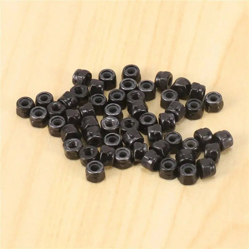 ABKW-M2 Zinc Plated Nylock Nylon Insert Hex Lock Nuts Black 250Pcs Vue