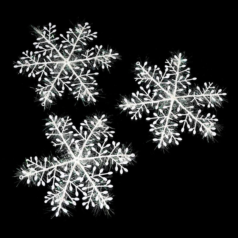 White Snowflake Ornaments – Christmas Tree & Window Décor Christmas Ornaments Vue
