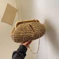 Summer Straw Weaving Crossbody Bag Fashionable Casual Shell Women's
