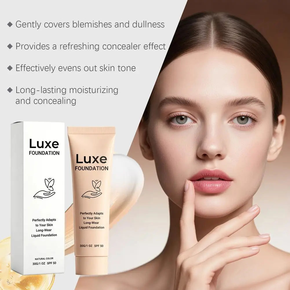 4in1 High Coverage Sunscreen Liquid Foundation 30ml Original Luxe Color Changing Foundation Women Deep Natural Skin Makeup Base Vue