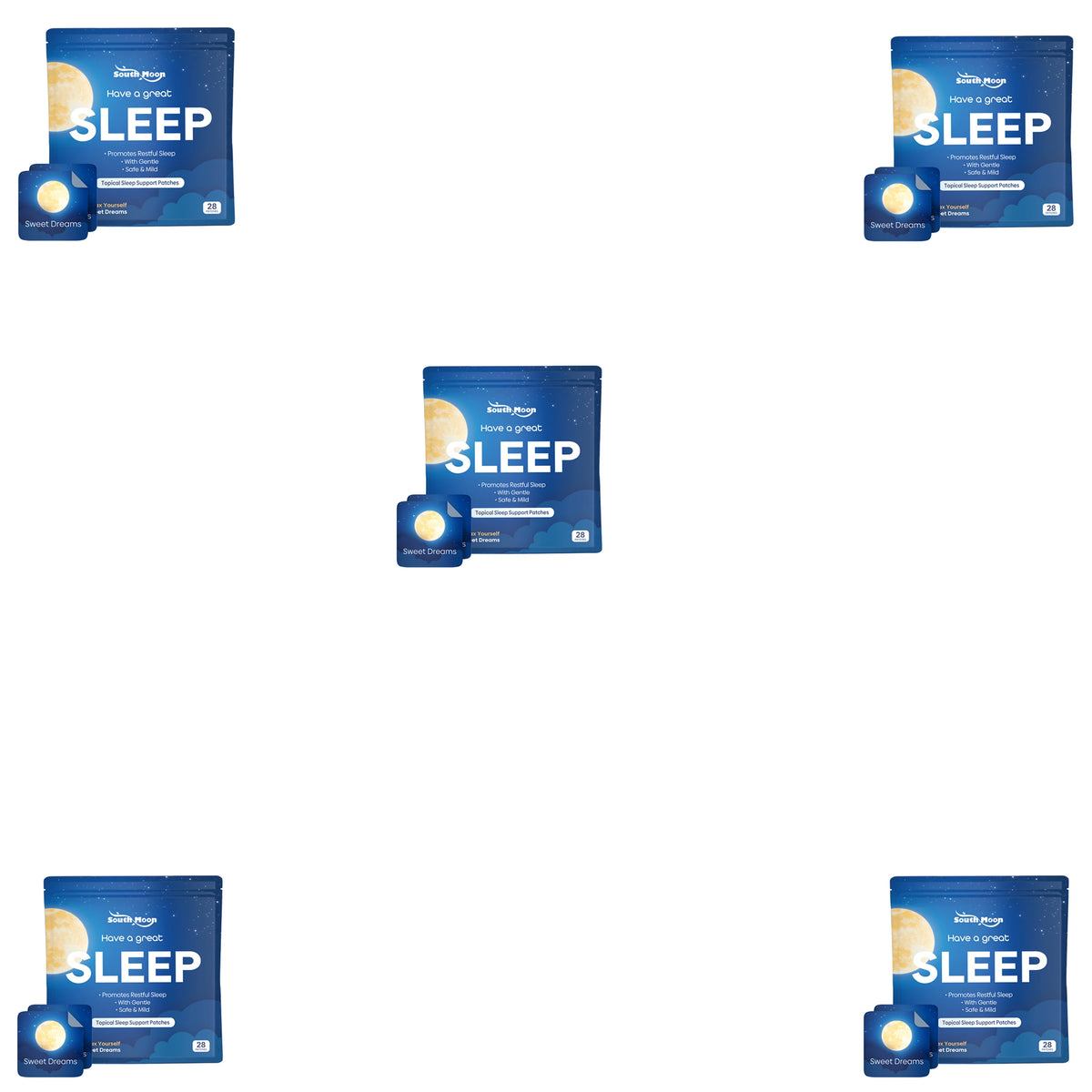 Sleep Care Patches | Natural Daily Gentle Nighttime Soothing Care for Peaceful & Restful Sleep, Convenient Portable Design Vue 5boxed