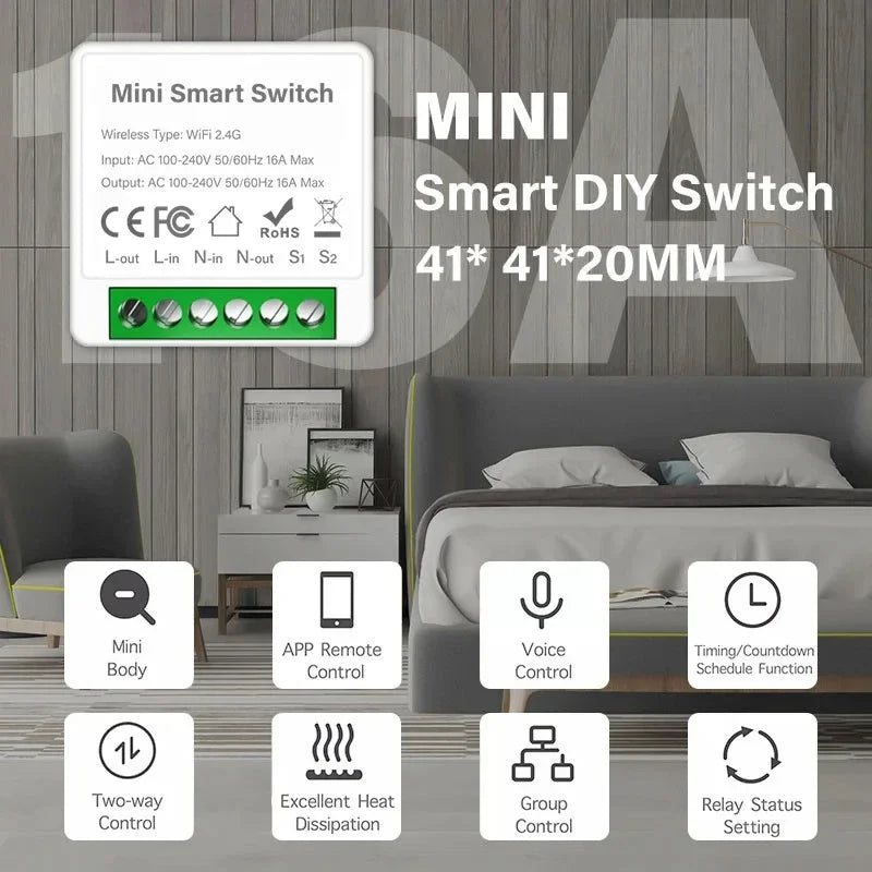 Zigbee 3.0 Wireless Magnetic Door Window Detector Smart Home Security Alarm Sensor With APP Alert Notification Voice Control Vue