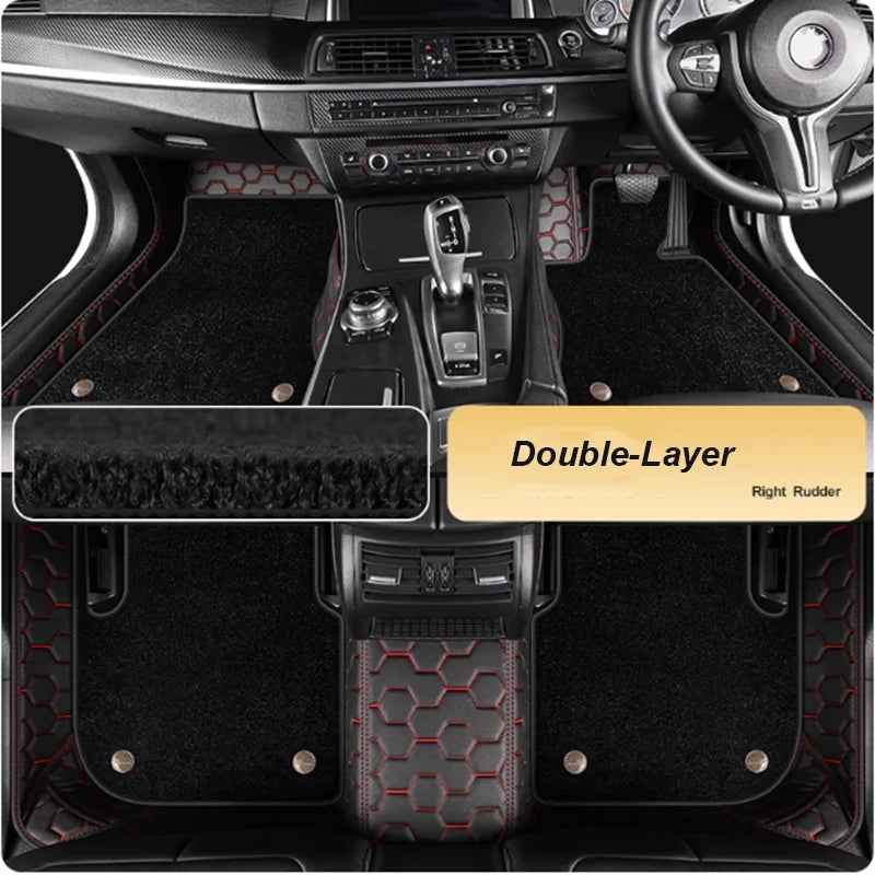 Custom Car Floor Mats For BMW 5er E39 E60 520-550 1994-2010 Auto Carpets Foot Coche Floor Liners Blanket Vue