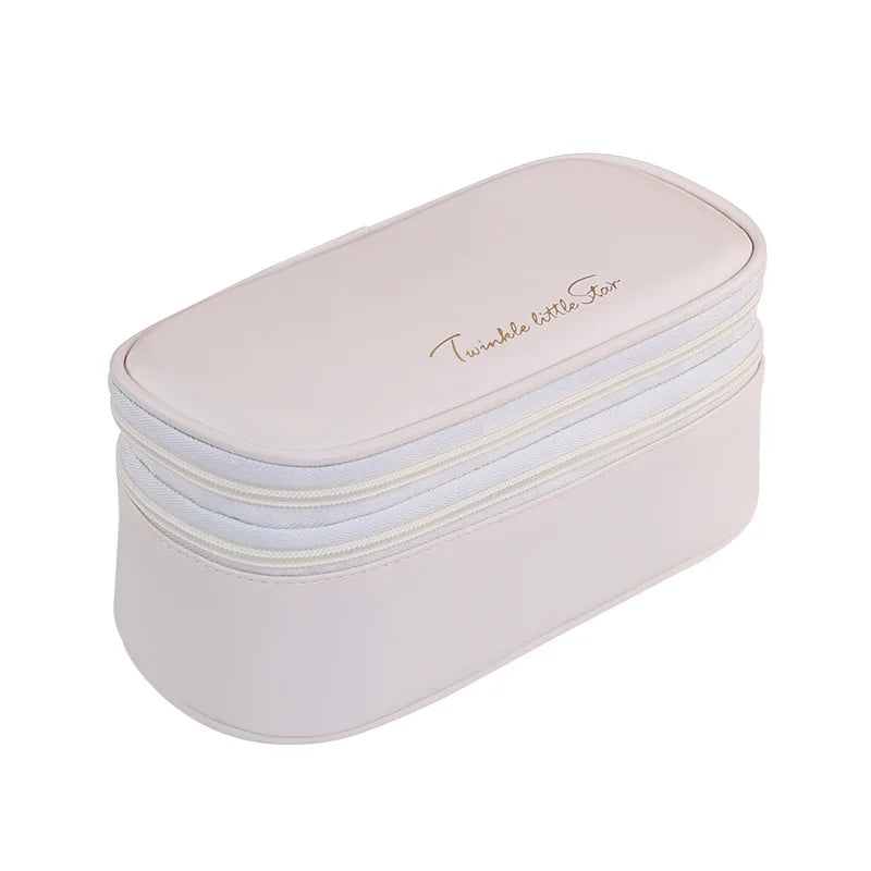 Women's Cosmetic Bag Makeup Bag Double Layer Large Capacity Luxury Cosmetics Organizer Travel Essentials Women Cosmetic Bag Vue
