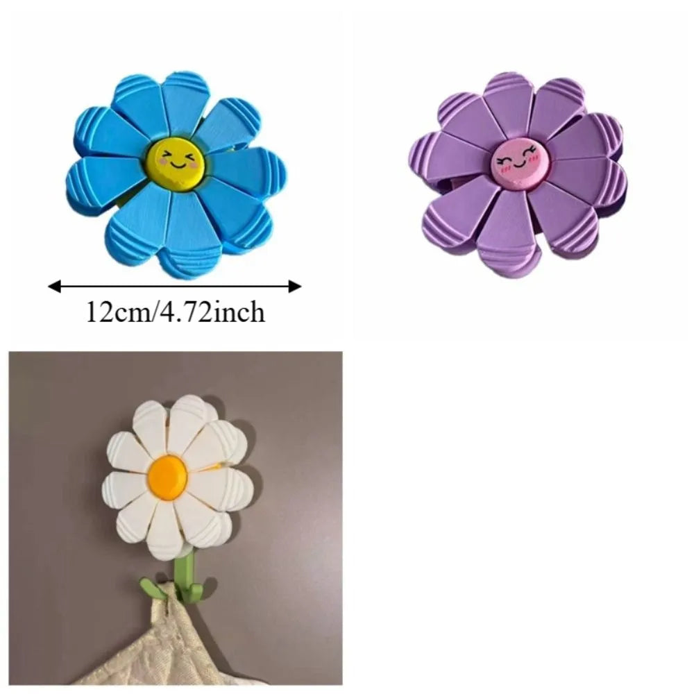 Creative 3D Petal-Shaped Clips Plastic Portable Kitchen Storage Clips Rotatable Detachable Refrigerator Magnets Home Decor Vue
