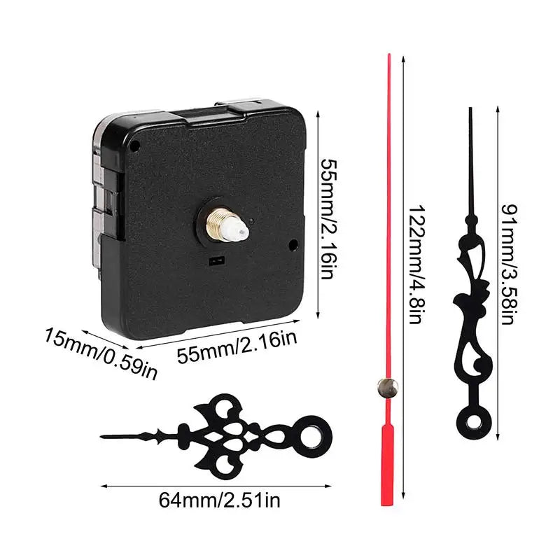 Silent Wall Clock Mechanism Mute Quartz DIY Wall Clock Movement Machine Silver Hands Repair Kit Tool Replace Set Accessories Vue