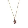 Trendy Titanium Steel Waterdrop Birthstone Charms Pendant Necklace