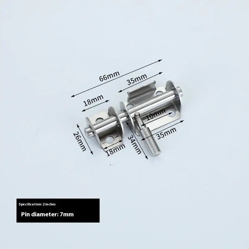 1 Set Solid Sliding Bolts Latch Hasp Stainless Steel Door Latch Home Hardware Gate Safety Toilet Door Lock Vue A1