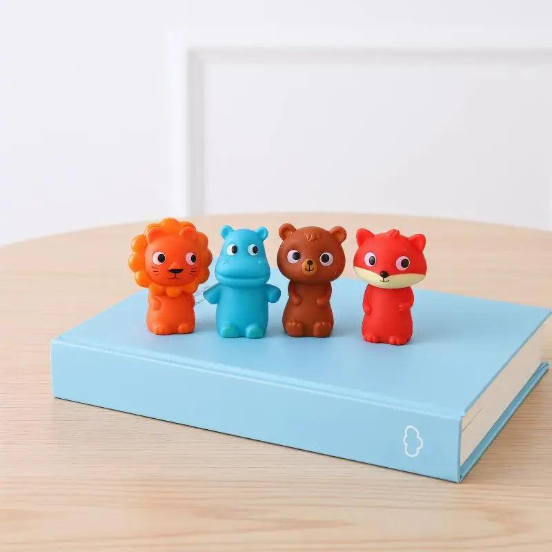 Cartoon Finger Puppet Toy Kids Soft Animal Dolls Toys Storytelling Vue