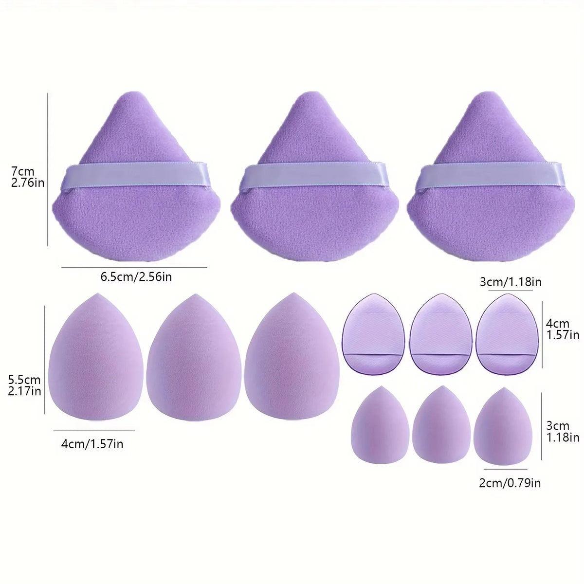 Professional Makeup Sponge Cosmetic Blender Beauty Egg Foundation Sponges Puff Powder Soft Gentle Multi-Purpose Makeup Tools Vue
