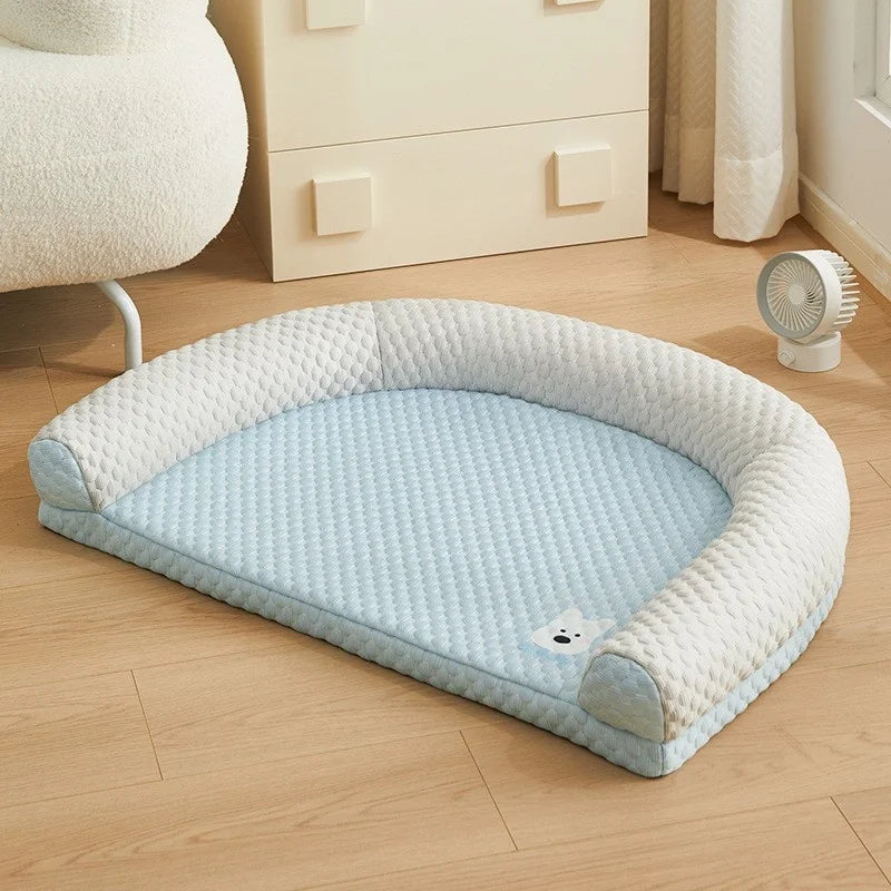 Cooling Pet Bed Pad For Cats And Small Dogs Removable Washable Ice Mat For Sofa Crate Nest For Kittens Puppies Summer Home Cozy Vue A3 M