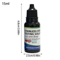 15ml 304/201/202 Instant Stainless Steel Testing Solution Quick Portable Agent for Kitchen Lab Home House Metal Tester Vue A