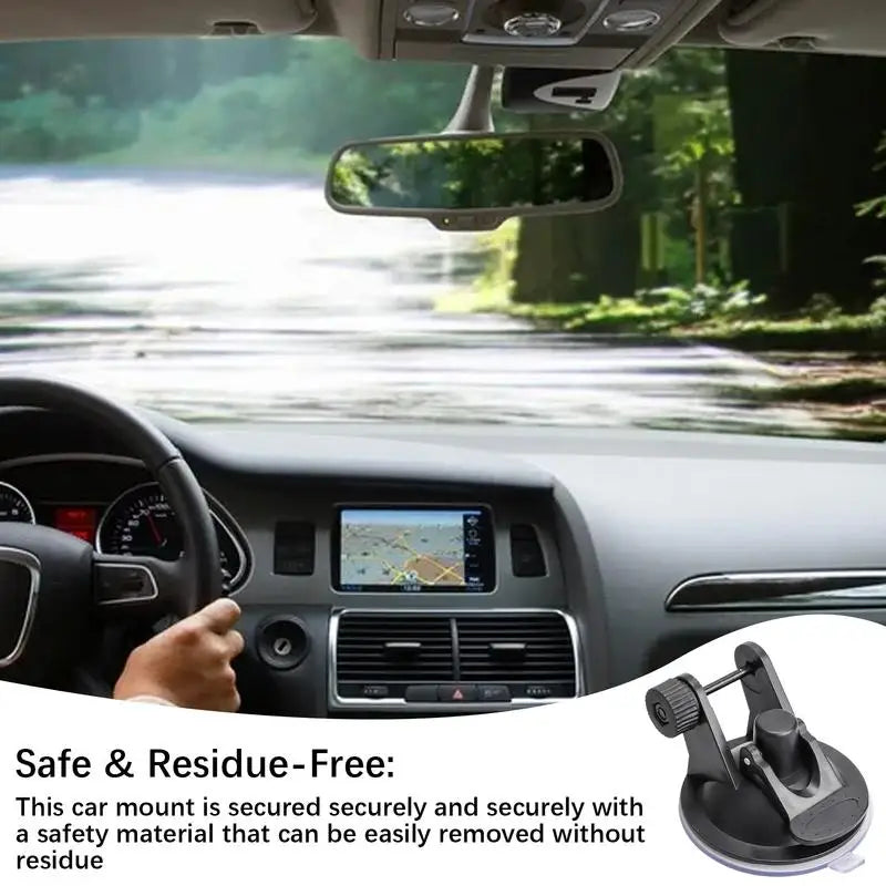 Universal 68mm Suction Cup Dash Camera Mount | 180° Adjustable Dash Camera Mount Vue
