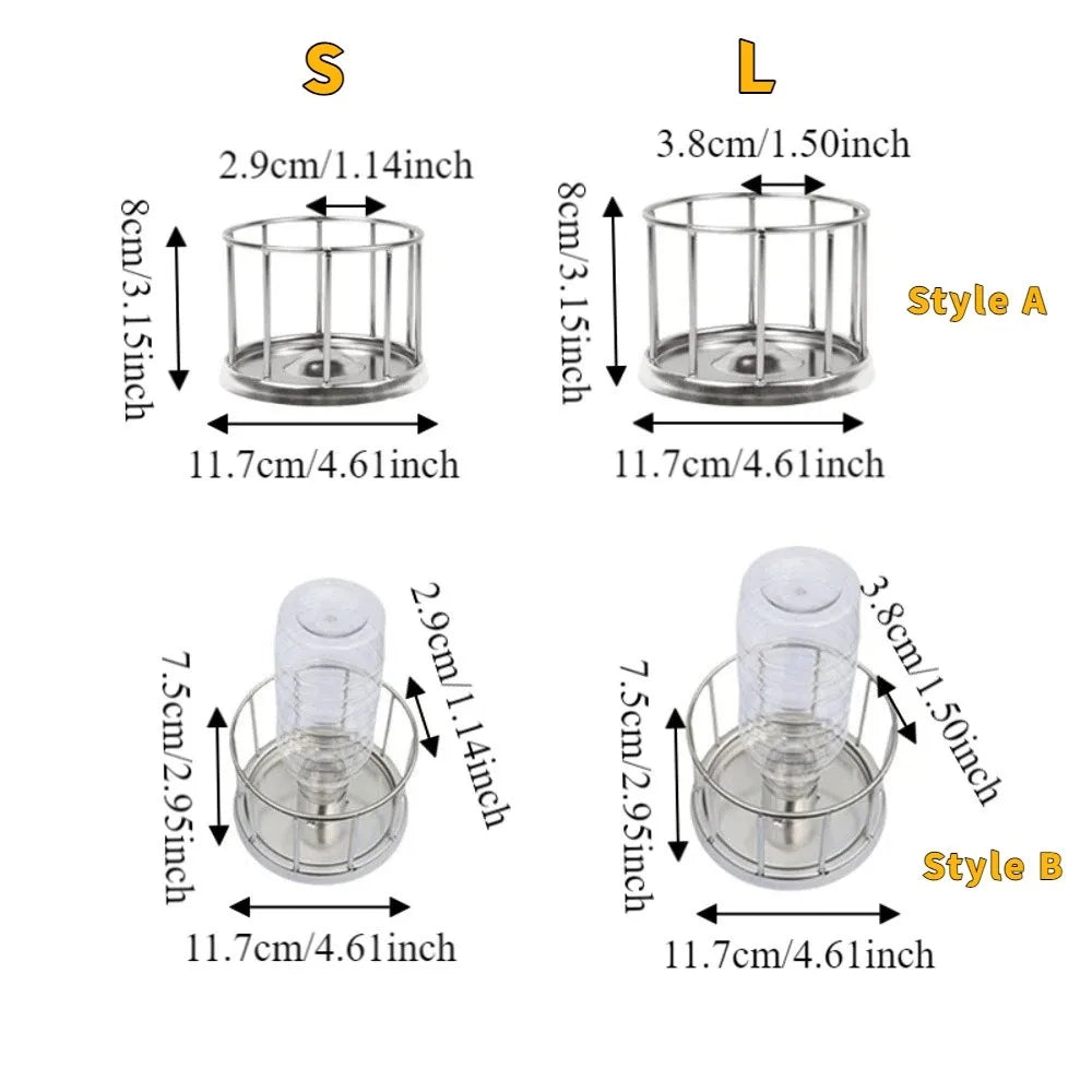 Large Capacity Turtle Stainless Steel Feeder Wear Resistant Fence Design Tortoise Food Dish Anti-overflow Wide Mouth Vue