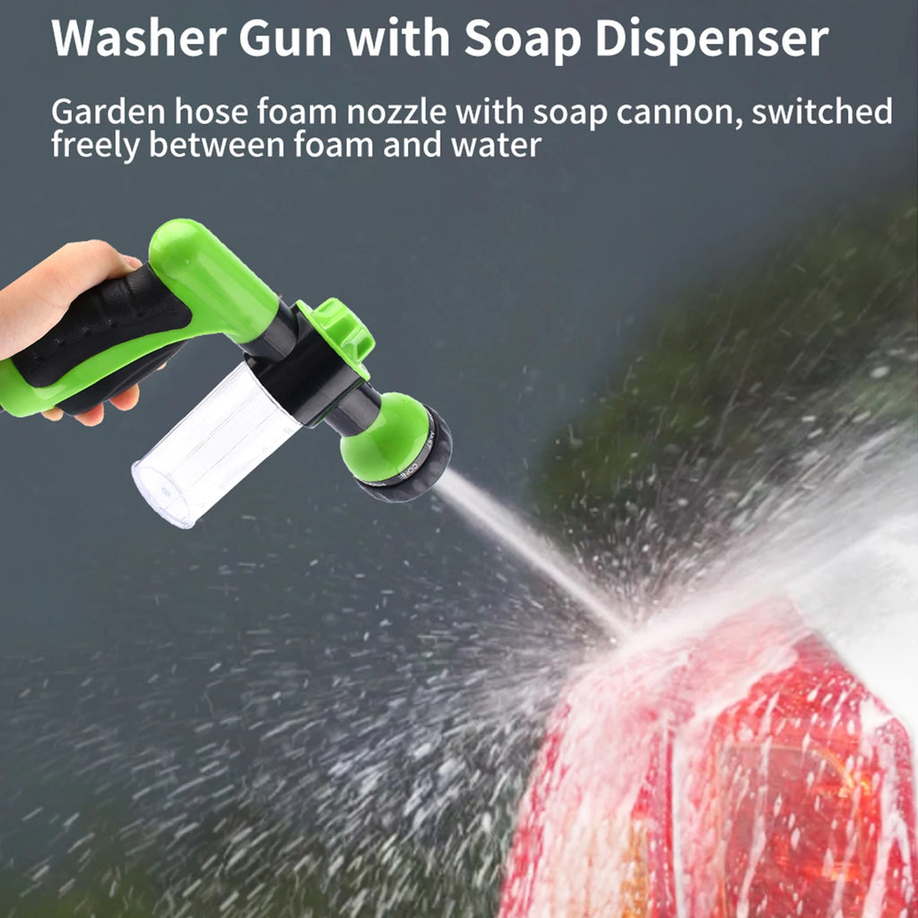 Car Foam Dispenser Car Sprayer Car Foam Hose Sprayer Dispenser 8 Watering Patterns Wash Cleaning Tool Garden Hose Nozzle Sprayer Vue