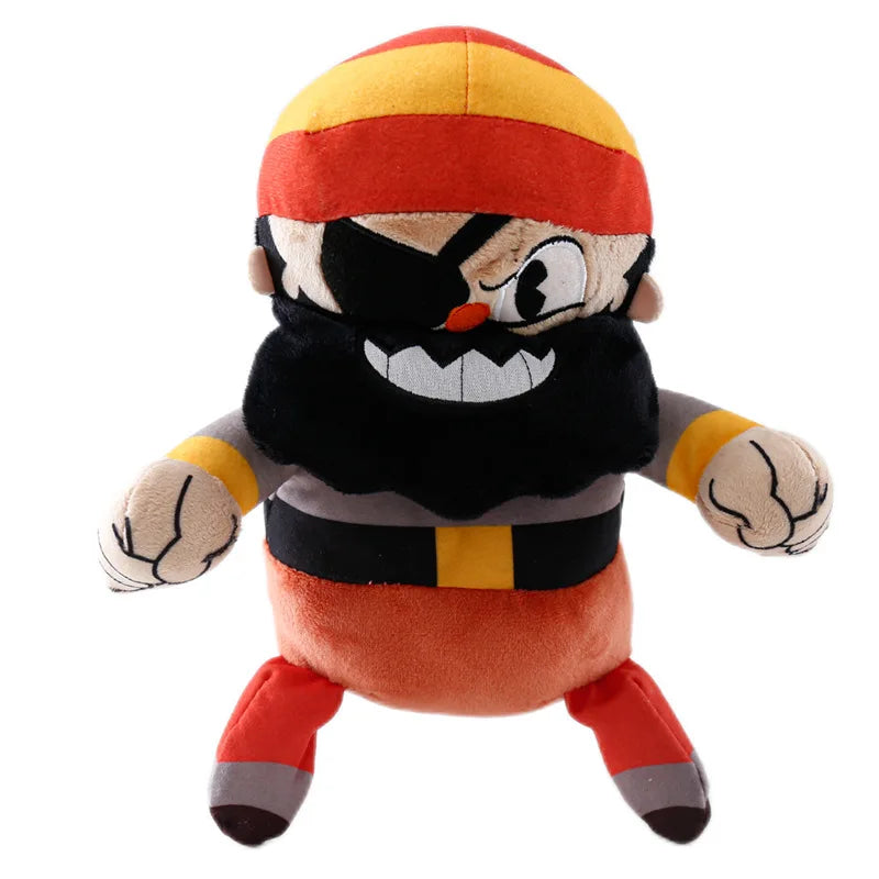 Classic Style Adventure Game Cuphead Plush Toy Mugman Devil Legendary Chalice Plush Doll Toy Collection Display Christmas Gift Vue 1pcs-opp