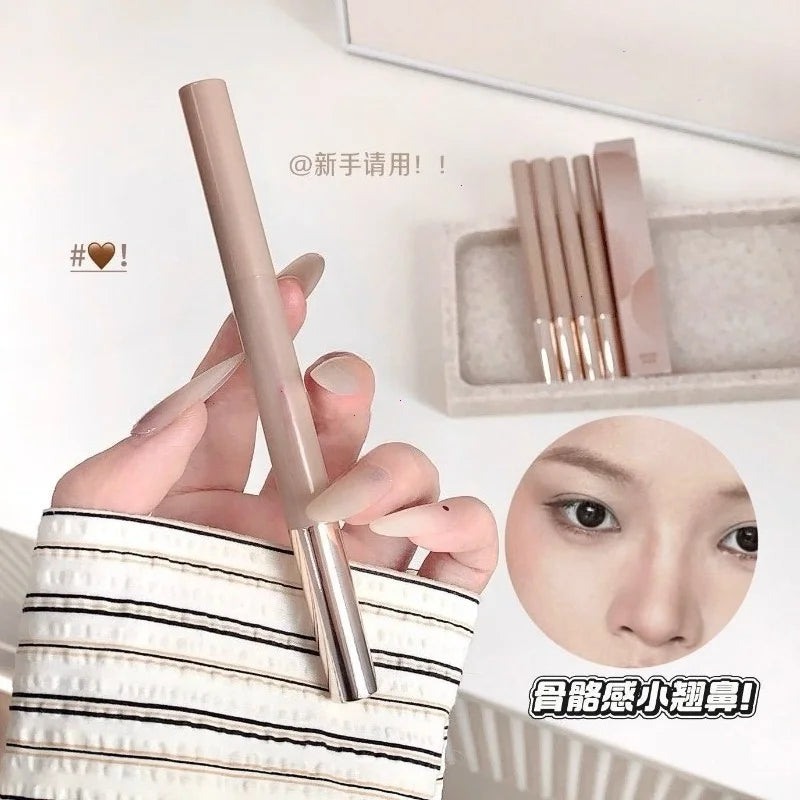 3D contouring pen Long Lasting Waterproof Matte Bronzer Stick Nose Shadow Contour Pen With Brush Facial Contour Stick Makeup Vue