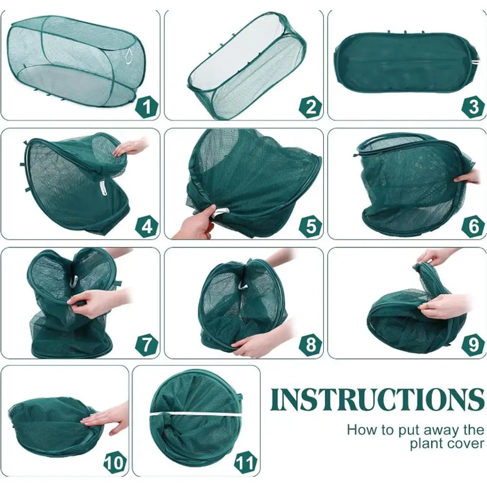 Plant Flower Gardening Foldable Incubator High Quality Summer Protective Cover Plant Insect-proof Sunshade Protective Mesh Cover Vue