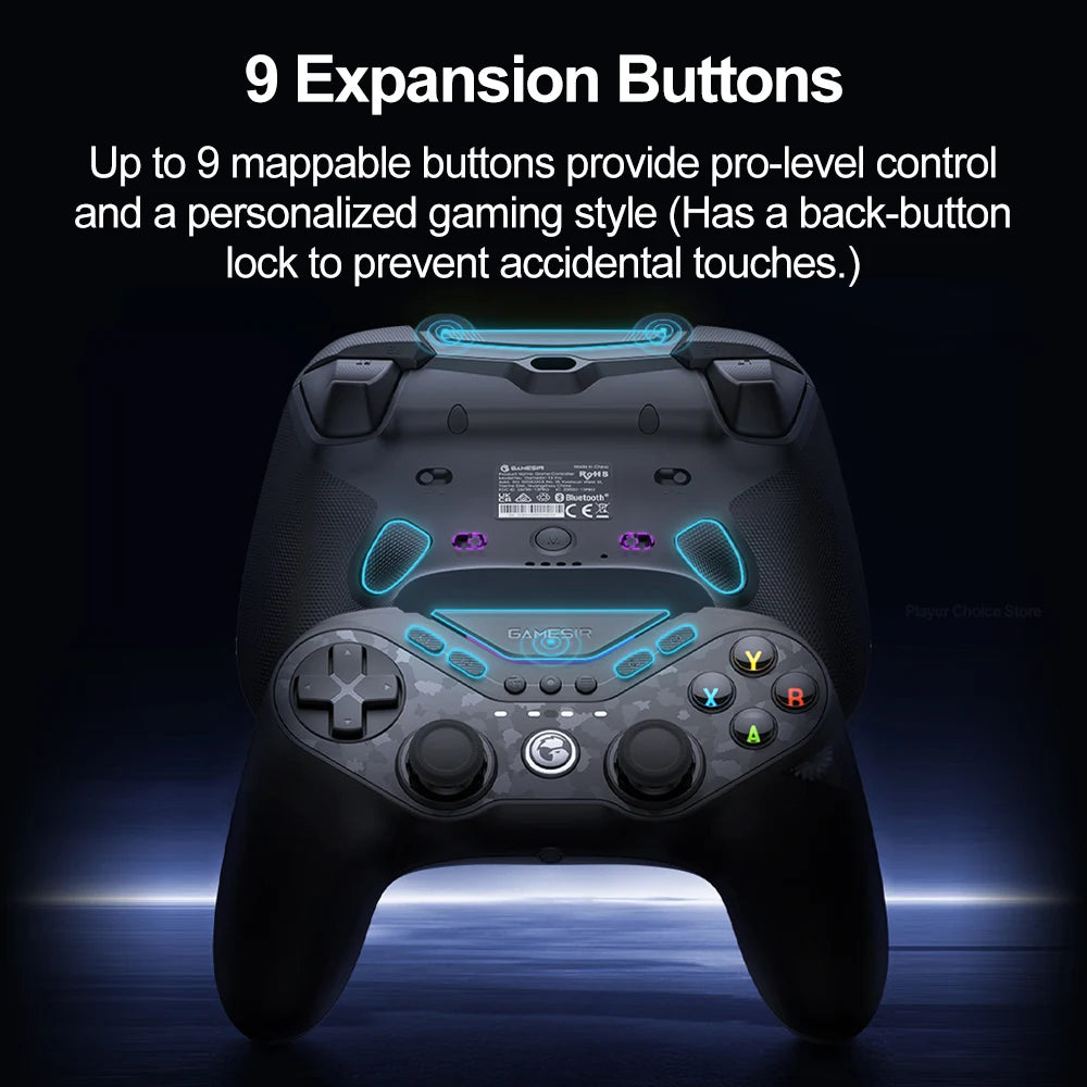 GameSir Tarantula Pro Gamepads PC for Nintendo Switch 2 Controller Android iOS Switch TMR Hall Joysticks NFC Swappable Layout Vue