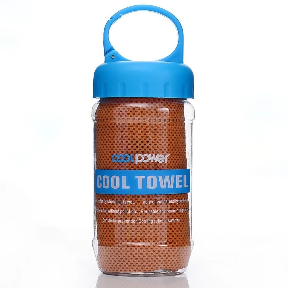 Breathable Cooling Towel Ultra Soft Lightweight Microfiber Towels Vue Orange