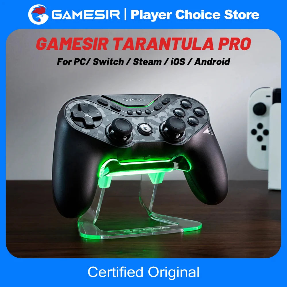 GameSir Tarantula Pro Gamepads PC for Nintendo Switch 2 Controller Android iOS Switch TMR Hall Joysticks NFC Swappable Layout Vue