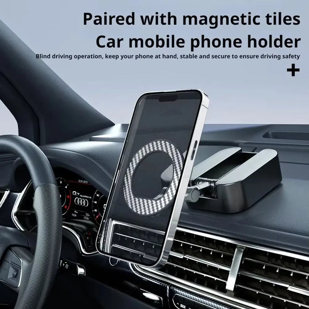 Magnetic Phone Stand Mount Foldable Extendable Portable Travel Holder for Desk Airplane Train Magnet Travel Phone Holder Vue