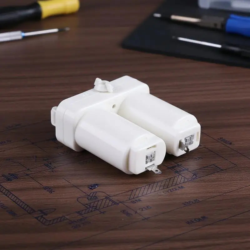 Double Compartments Universal Battery Box for Gas Water Heater Accessories Parts Plastic Double Battery Case(white) Vue